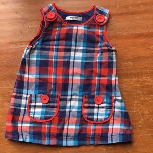Baby Boden plaid dress